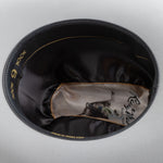 6X Real platinum cowboy hat under side