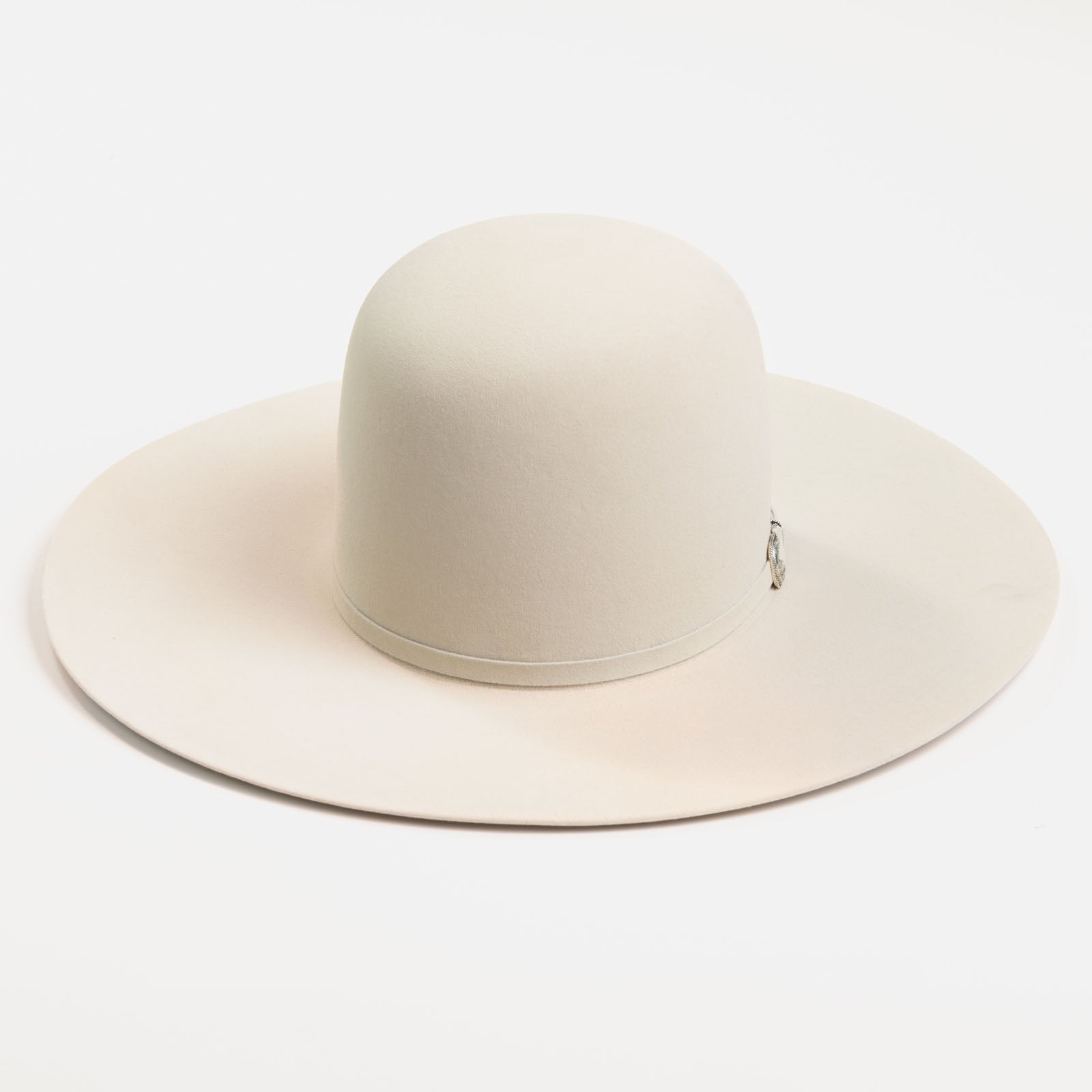 10X Douglas Open Crown belly cowboy hat front angle