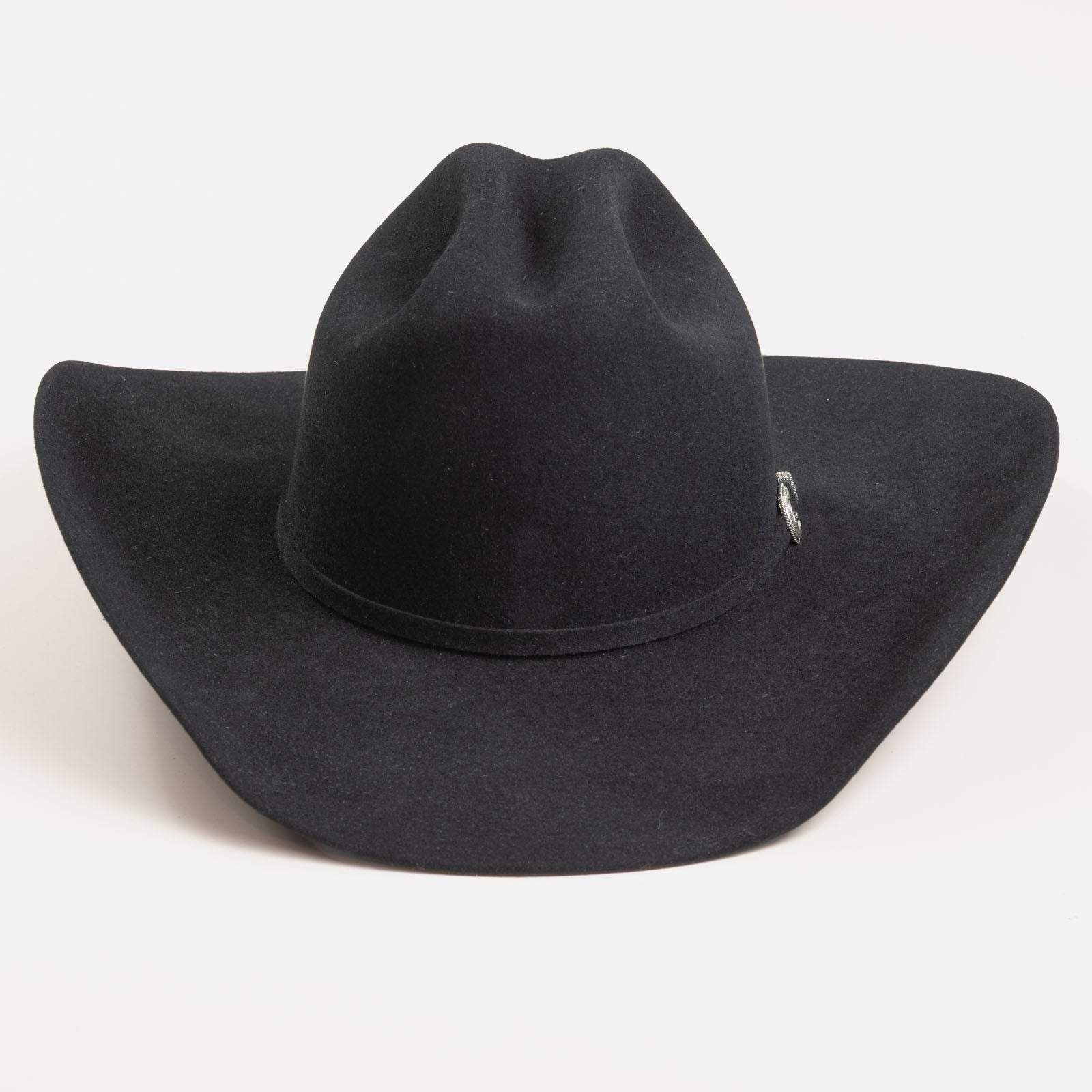 10X Douglas black cowboy hat back angle