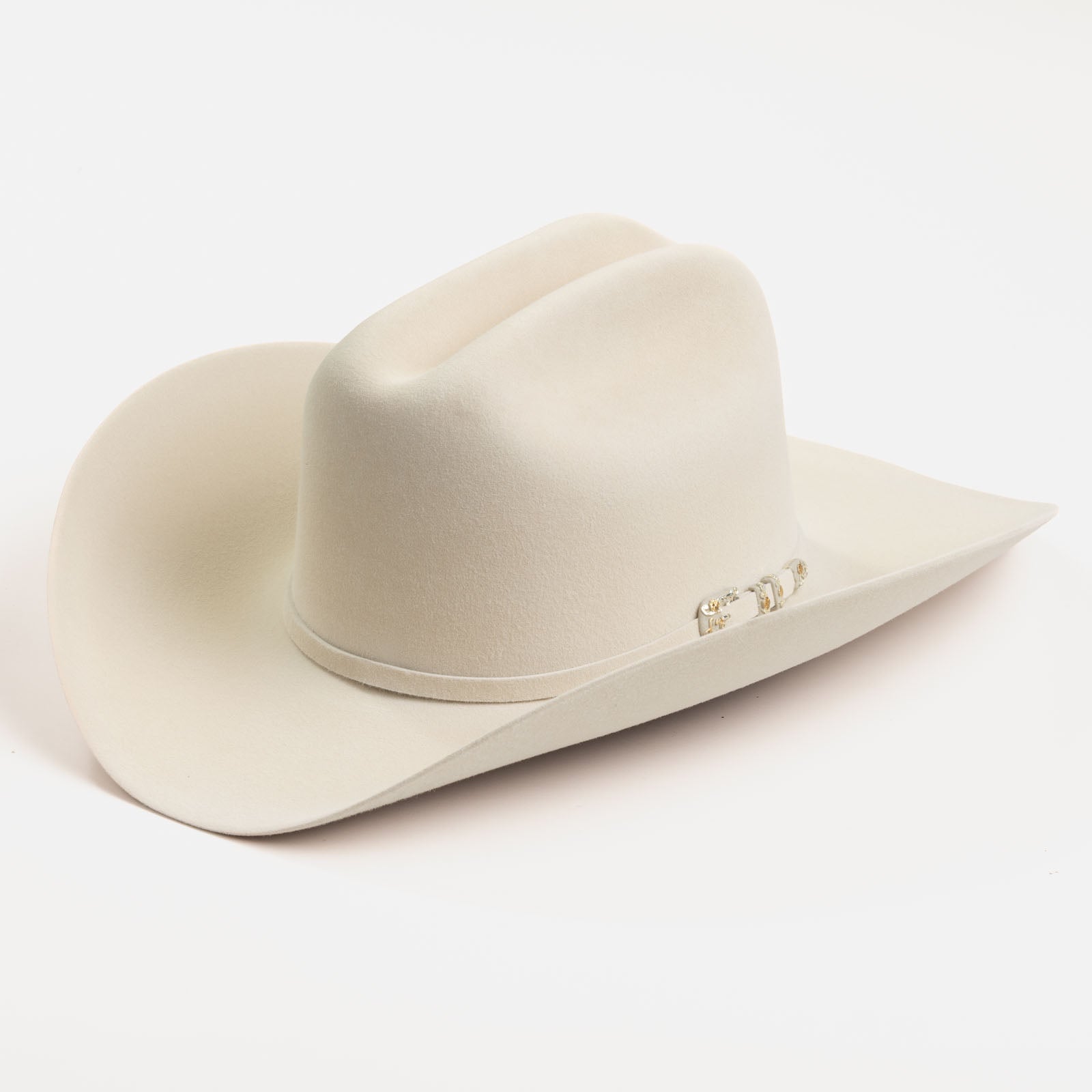 10X Jerarca belly cowboy hat three-quarter angle