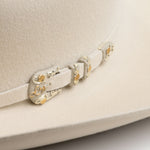 10X Jerarca belly cowboy hat close-up three-quarter angle