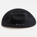 10X Jerarca black cowboy hat left-side angle