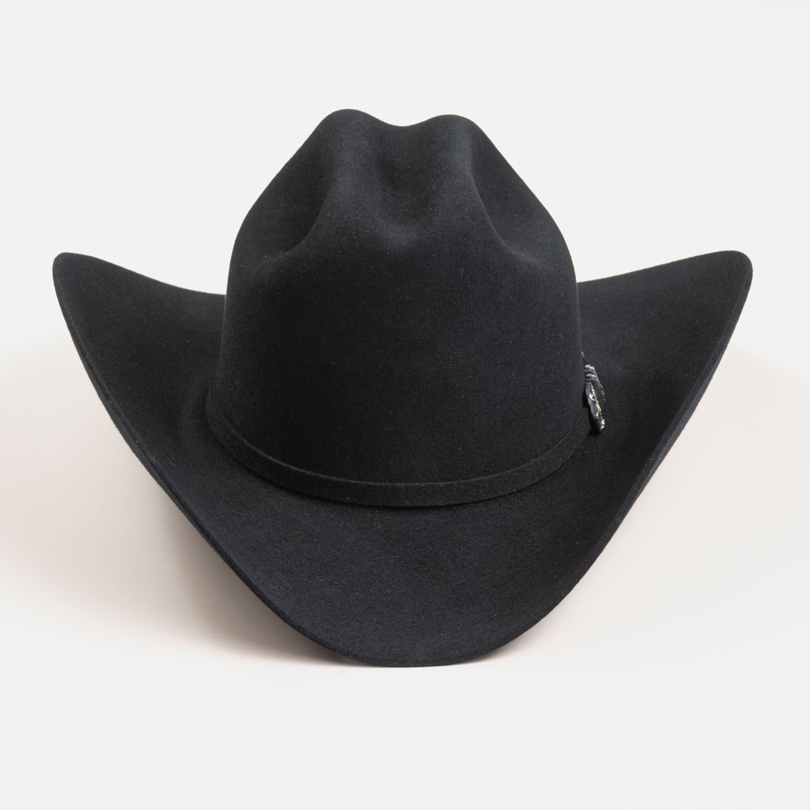 10X Jerarca black cowboy hat back angle