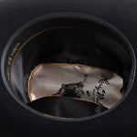 10X Jerarca black cowboy hat under brim angle