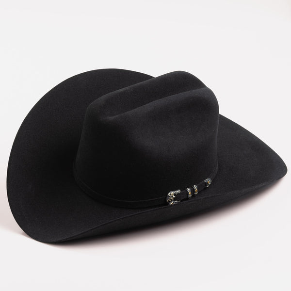 10X Jerarca in Black | Larry Mahan Fur Felt Western – Larry Mahan Hats