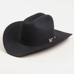 100X Independencia black cowboy hat three-quarter angle