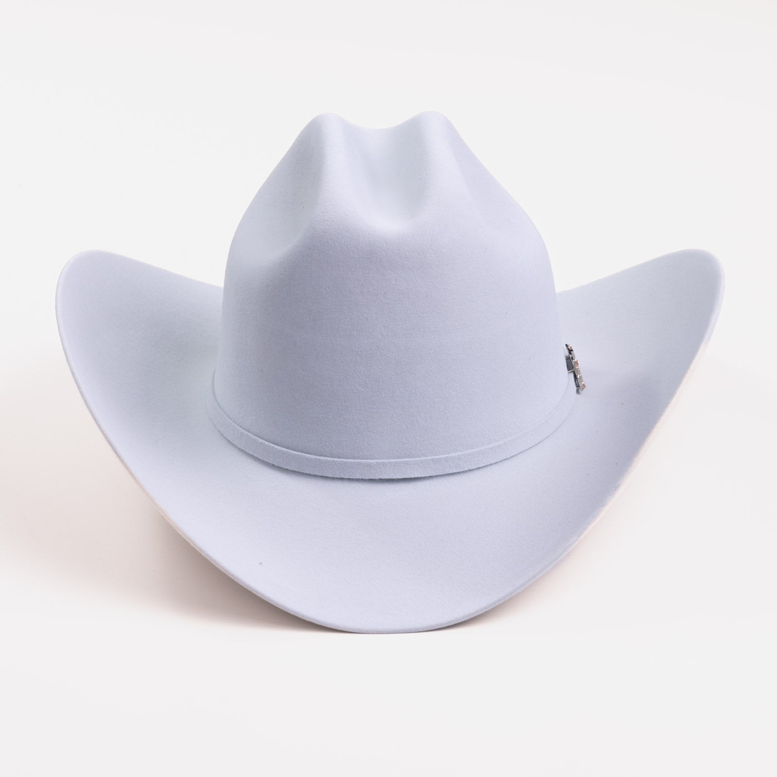 100X Independencia platinum cowboy hat front angle