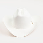 1000X Imperial white cowboy hat front angle