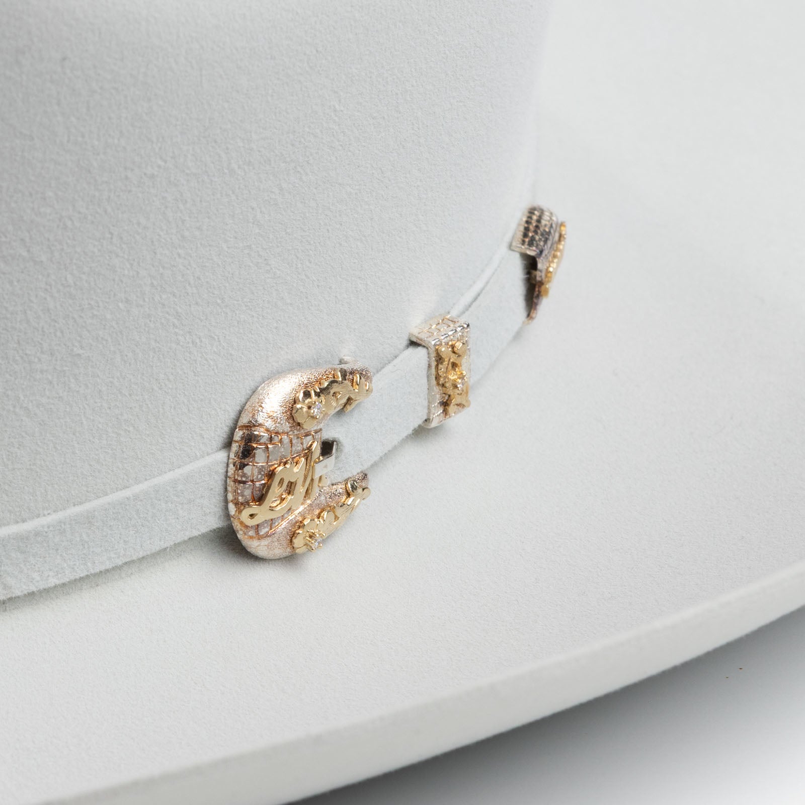 1000X Imperial platinum cowboy hat three-quarter angle