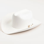 1000X Imperial white cowboy hat three-quarter angle