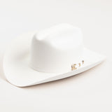 1000X Imperial white cowboy hat three-quarter angle