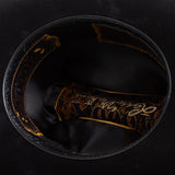 1000X Imperial black cowboy hat under brim angle