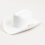 30X Opulento white cowboy hat three-quarter angle