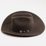 30X Opulento brown cowboy hat side angle