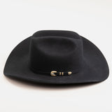 500X Superior black cowboy hat left-side angle