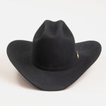 500X Superior black cowboy hat back  angle