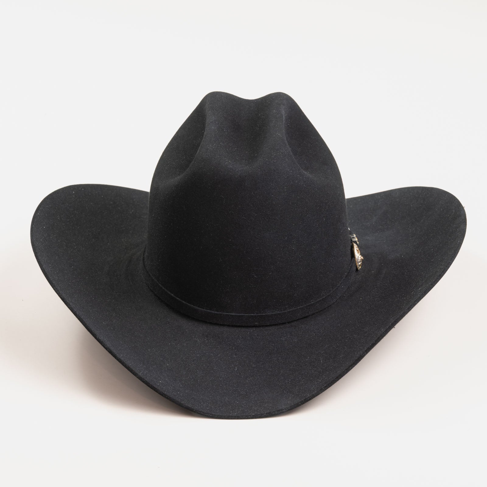 500X Superior black cowboy hat back  angle