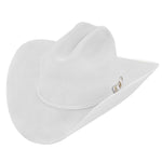 500X Superior white cowboy hat three-quarter angle