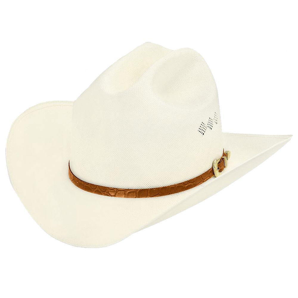15X El Primero cognac cowboy hat three-quarter angle
