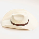 10X Browning brown cowboy hat side angle