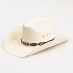10X Oplin brown cowboy hat three-quarter angle