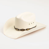 10X Oplin brown cowboy hat three-quarter angle