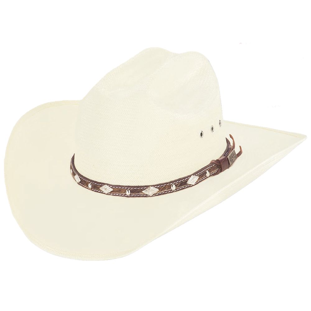 10X Brindle brown cowboy hat three-quarter angle