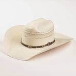 10X Mission X 42/49 natural-colored cowboy hat three-quarter angle