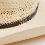 10X Latigo brown cowboy hat close-up side angle