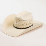 10X Latigo brown cowboy hat three-quarter angle