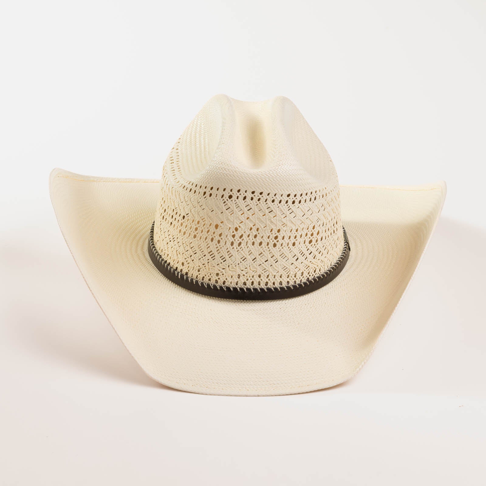 10X Latigo brown cowboy hat front angle
