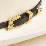30X Corona black cowboy hat close-up three-quarter angle