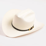 30X Corona black cowboy hat three-quarter angle