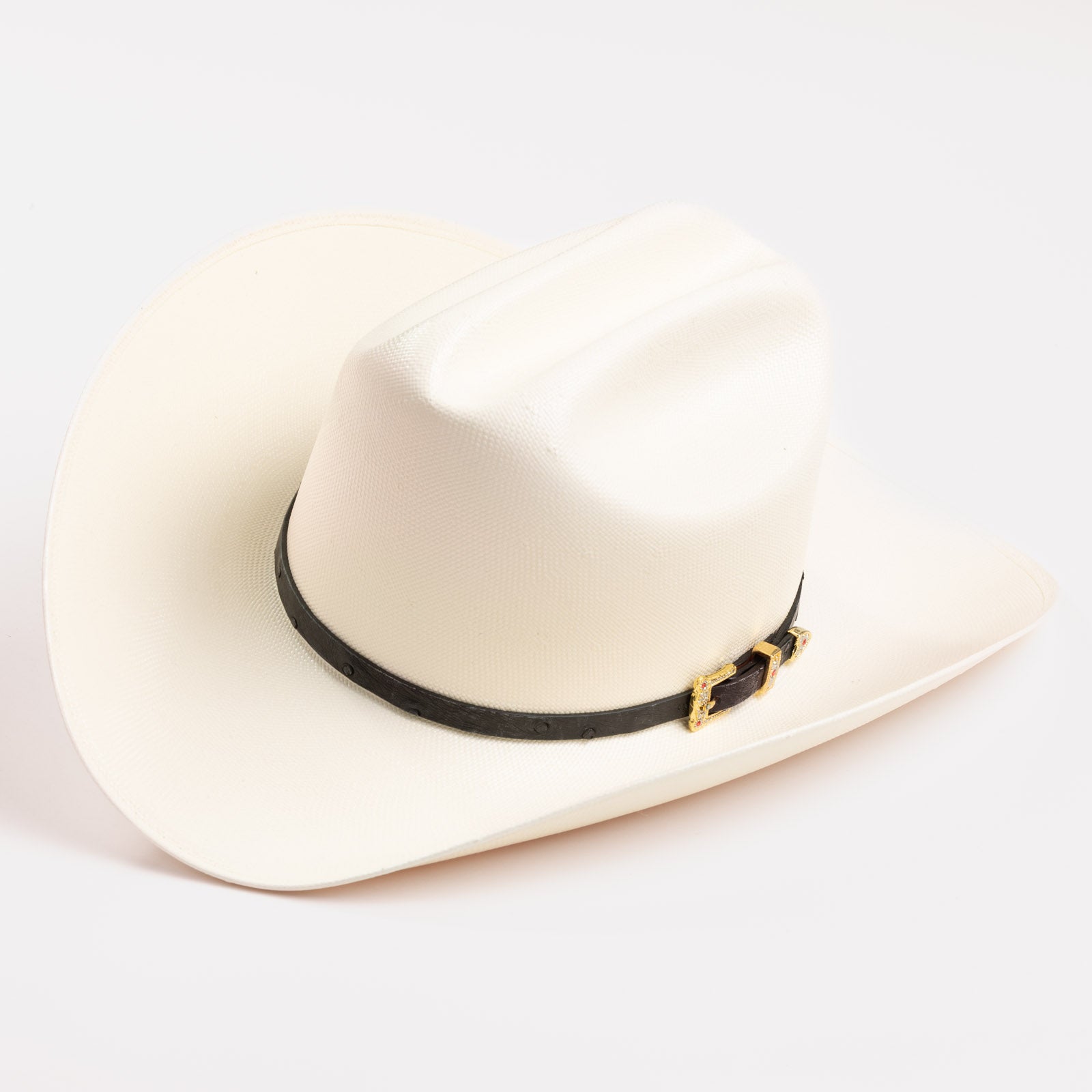 30X Corona black cowboy hat three-quarter angle