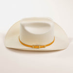 30X Corona Tall Crown buttercup cowboy hat left-side angle