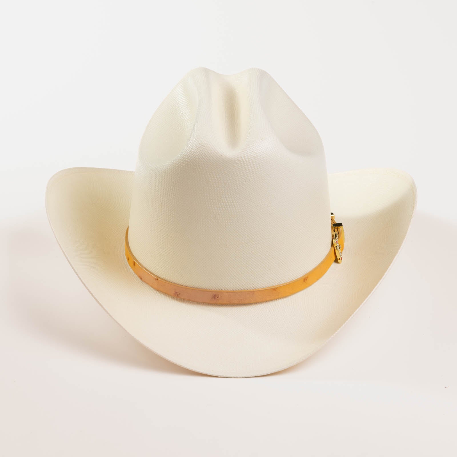 30X Corona Tall Crown buttercup cowboy hat front angle