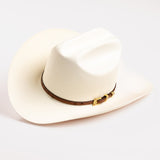 30X Corona Tall Crown cognac cowboy hat three-quarter angle
