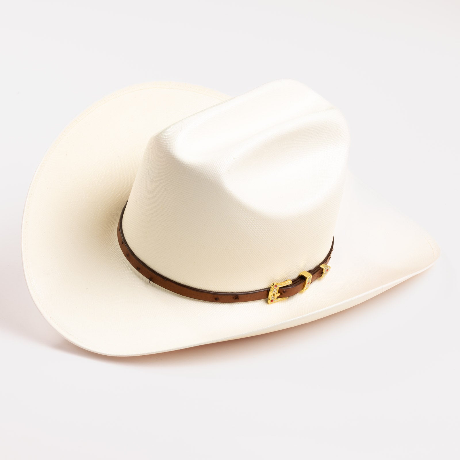30X Corona Tall Crown cognac cowboy hat three-quarter angle