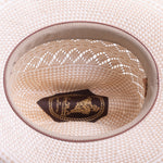 10X Cuerda straw hat under side angle