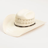 10X Buckthorn brown cowboy hat three-quarter angle