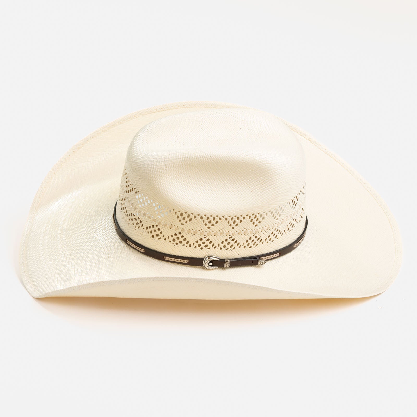 10X Buckthorn brown cowboy hat side angle