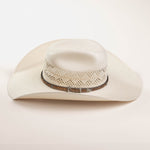 10X Palomino ice white cowboy hat side angle 