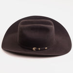 30X El Rey brown cowboy hat side angle