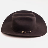30X El Rey brown cowboy hat side angle