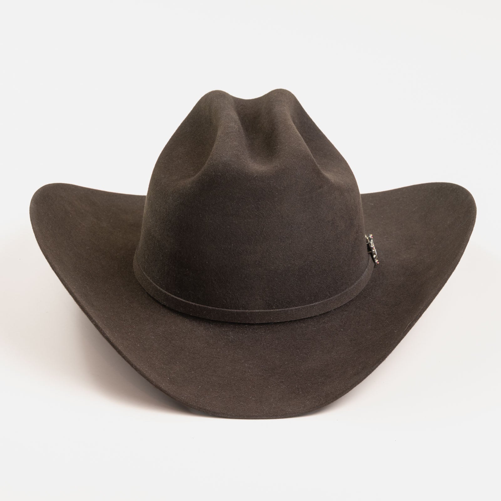 100X Independencia brown cowboy hat front angle