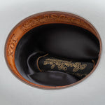 30X Opulento platinum cowboy hat under brim angle