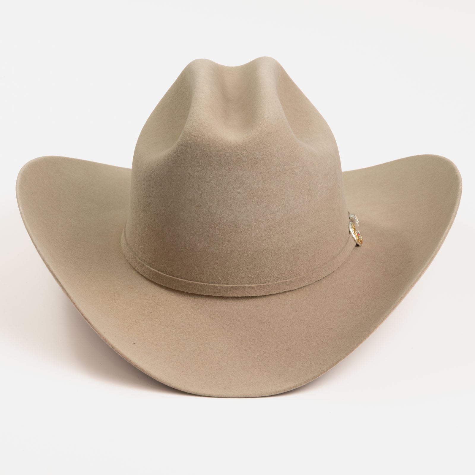 6X Real fawn cowboy hat front angle