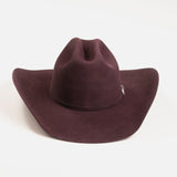 10X Douglas black cherry cowboy hat front angle