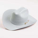 30X Opulento platinum cowboy hat three-quarter angle