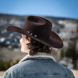 10X Douglas in Black Cherry | Larry Mahan Fur Felt Western